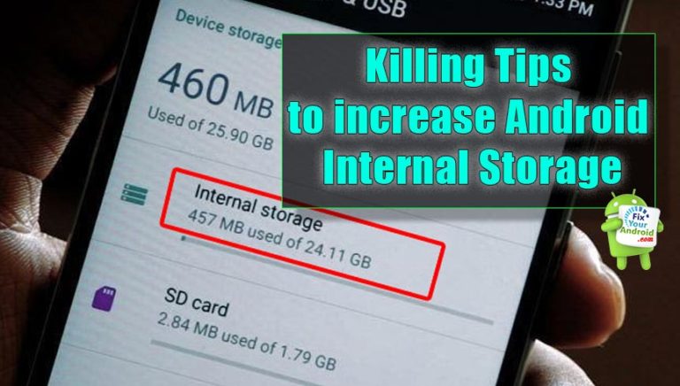 increase Android internal storage