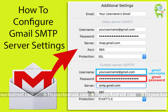 Gmail SMTP Server Settings
