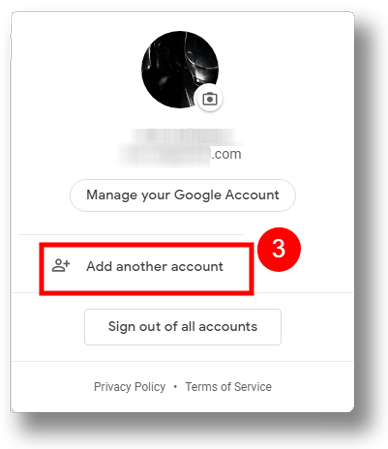 Change Default Google account
