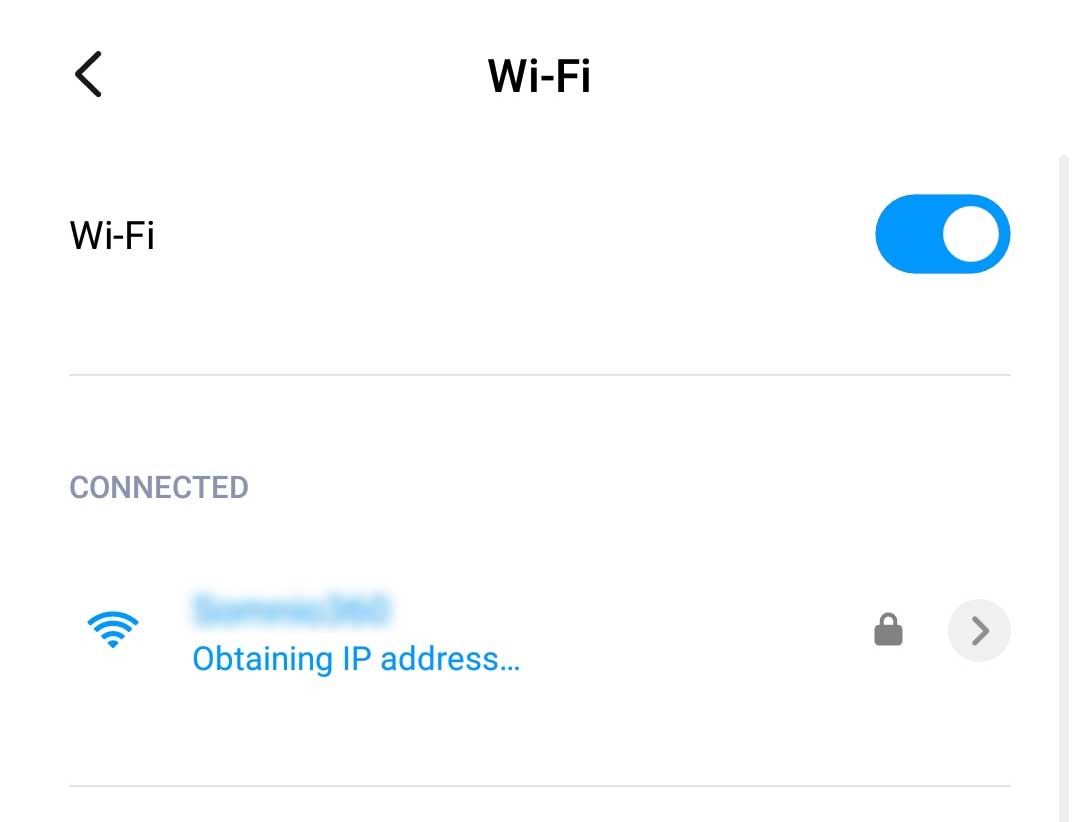 WIFI keep saying obtaining IP address