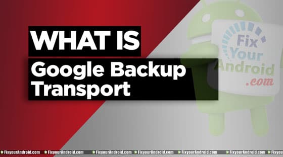 Google Backup transport