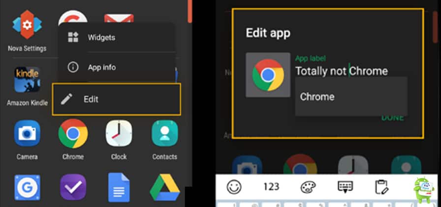 Nova laucher to hide apps on Android