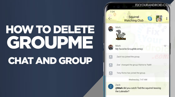 Delete groupme chats and group