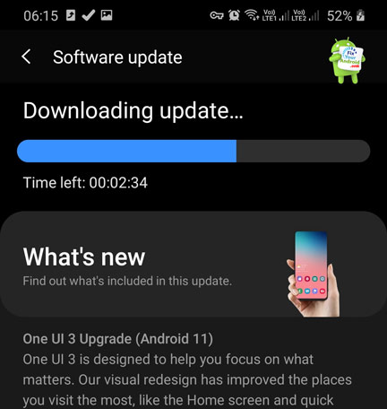 Update Android OS to fix app compatiblity issue