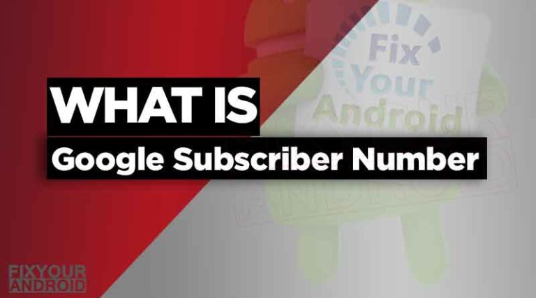What is Google subscriber number