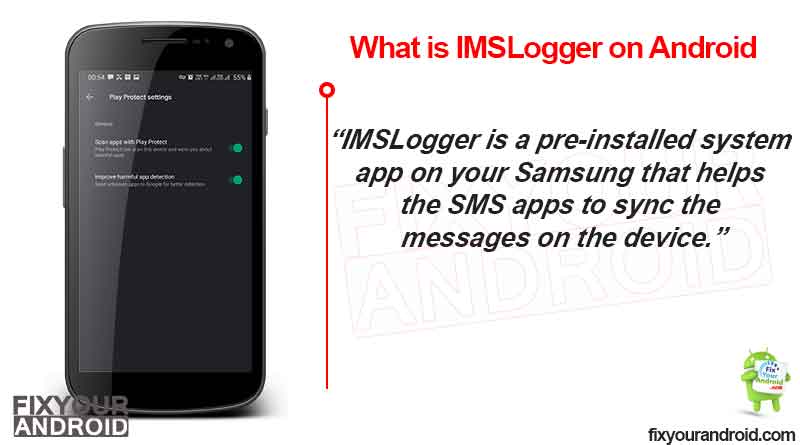 What is IMSLogger on Samsung