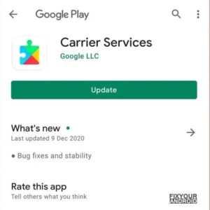 fix SIM Not provisioned enable airplane mode Update Carrier Services App
