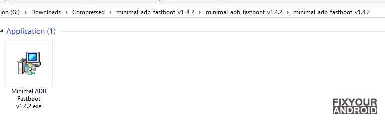 run Minimal ADB Fastboot (version).exe