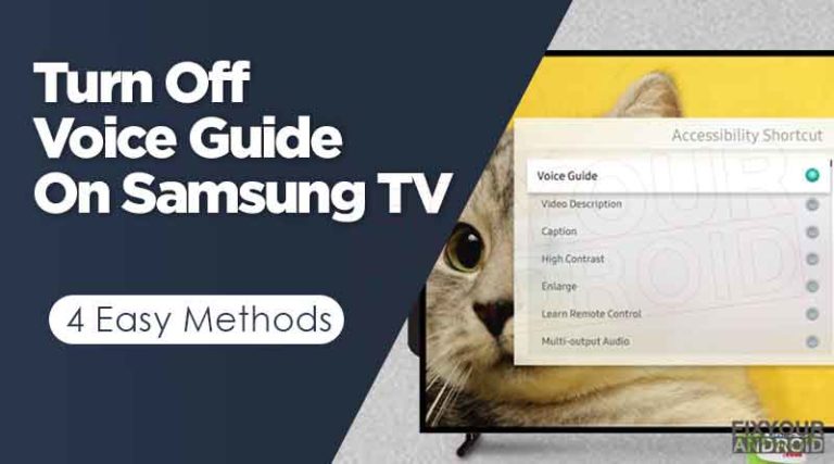 How to Turn Off Voice Guide On Samsung TV