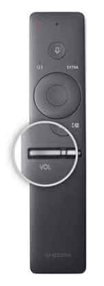 Press and Hold Volume down key on Smart Remote