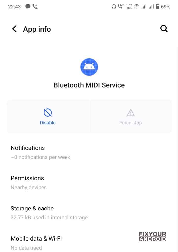 Disable and Enable Bluetooth MIDI Services