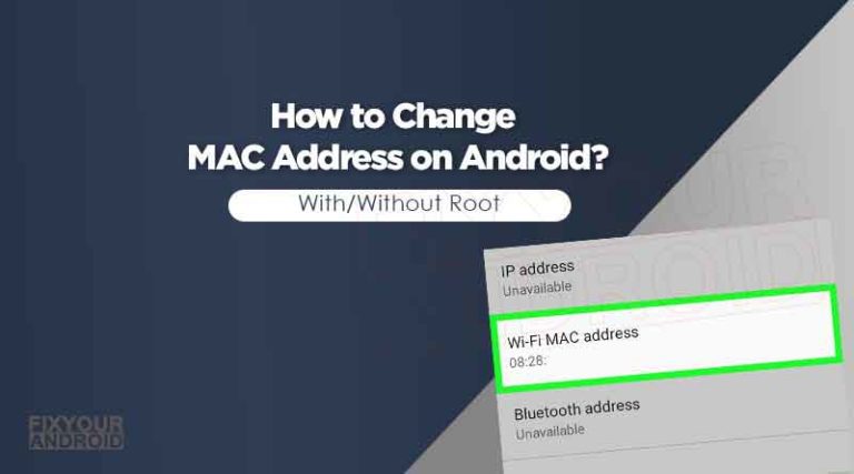 how to Change mac address on android