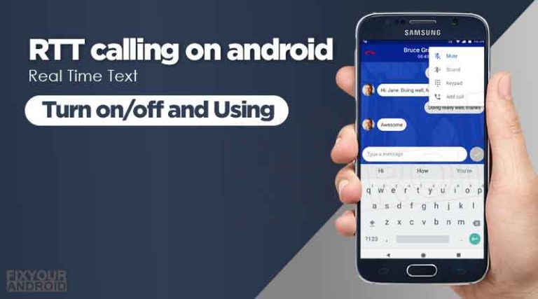 RTT calling on android