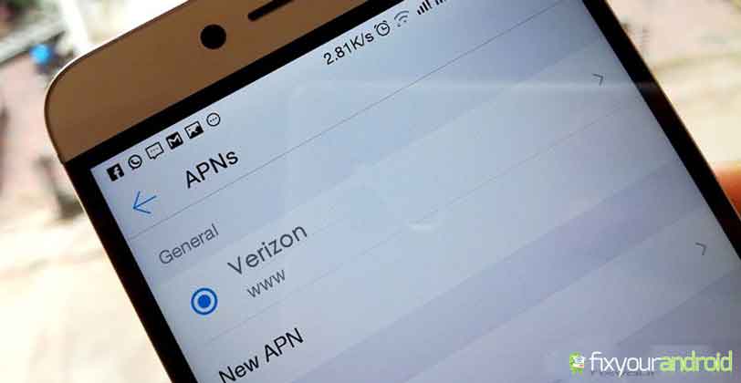 Fix Verizon LTE Not Working Change APN Settings