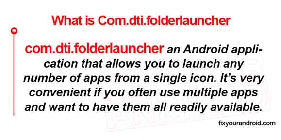 What is Com.dti.folderlauncher