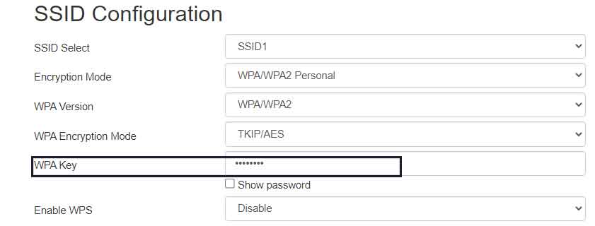 Find Network Security Key on the Router