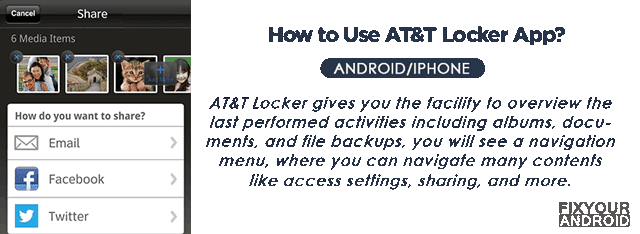 How to access AT&T Locker app?
