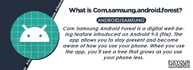 What is Com.samsung.android.forest samsung