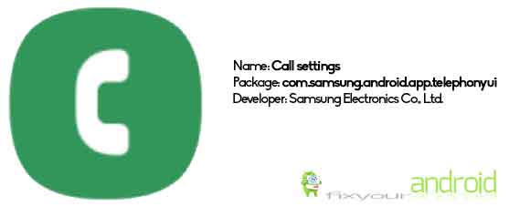 call settings app on samsung