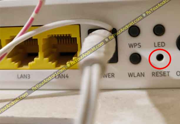 fix Uverse Gateway Authentication Failure-reset router using button