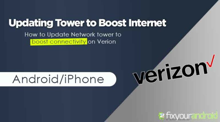 Update Towers on Verizon