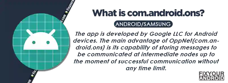 What is com.android.ons on android?