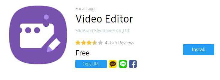 Samsung video editor