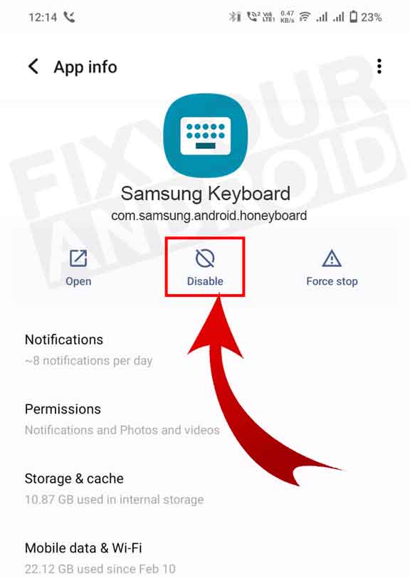 Disable Samsung Honeyboard