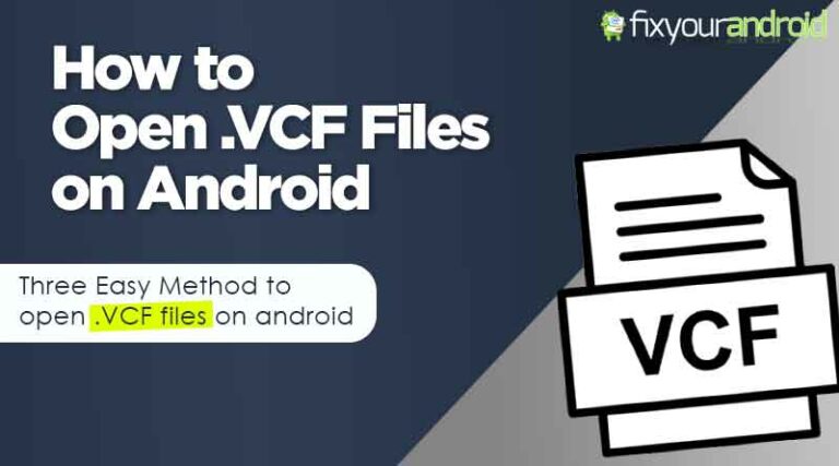 Open VCF File on Android