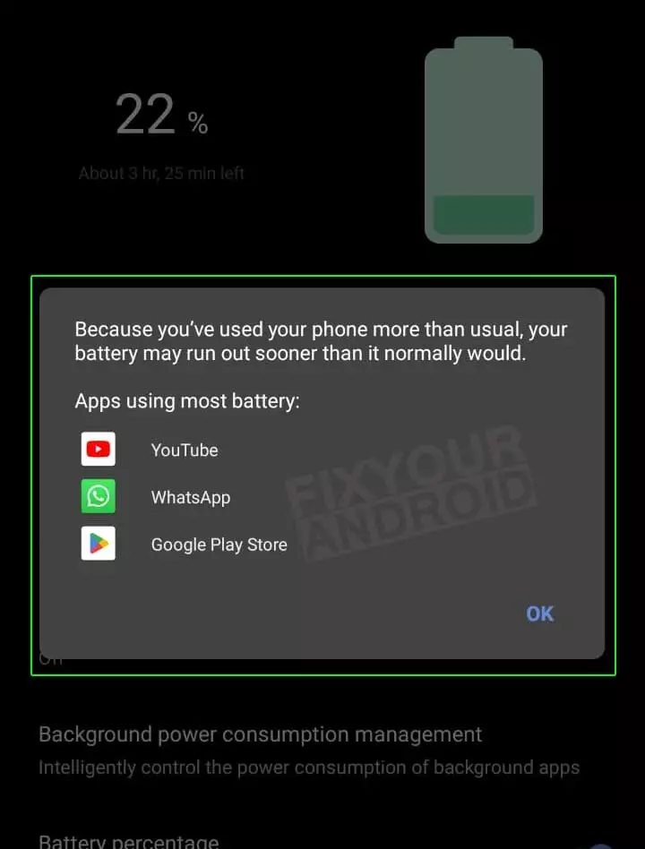 which app is using the most battery on android