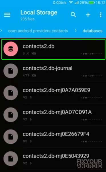 Where Are Contacts Saved On Android Internal Storage
