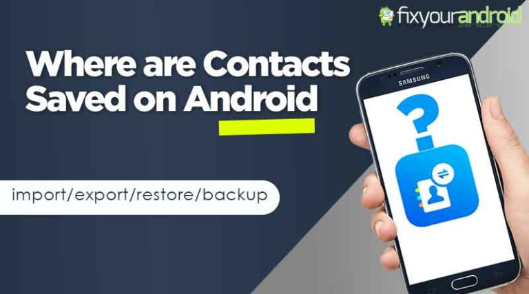 Where Are Contacts Stored On Android