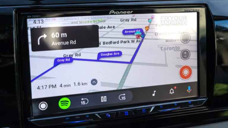 use Waze with the Android Auto Apps